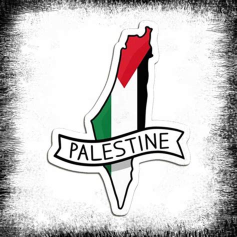 علم فلسطين ابيض واسود